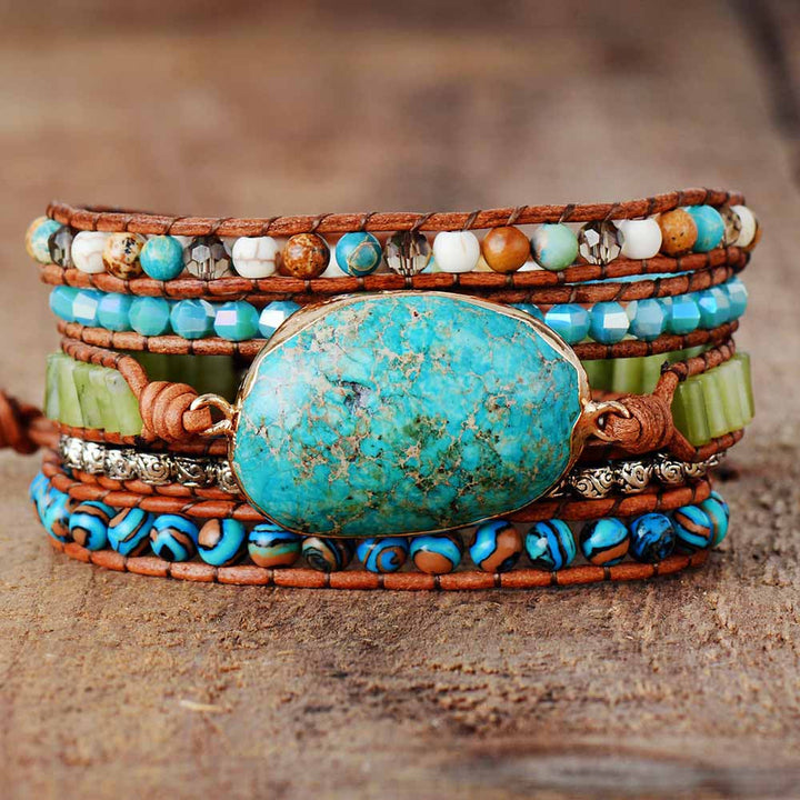 Pulsera de Protección de Amazonita Sanadora
