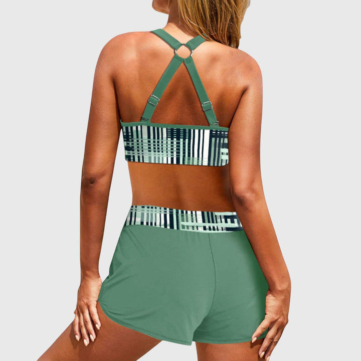Bianca | Bikini de Cintura Alta con Textura Acanalada