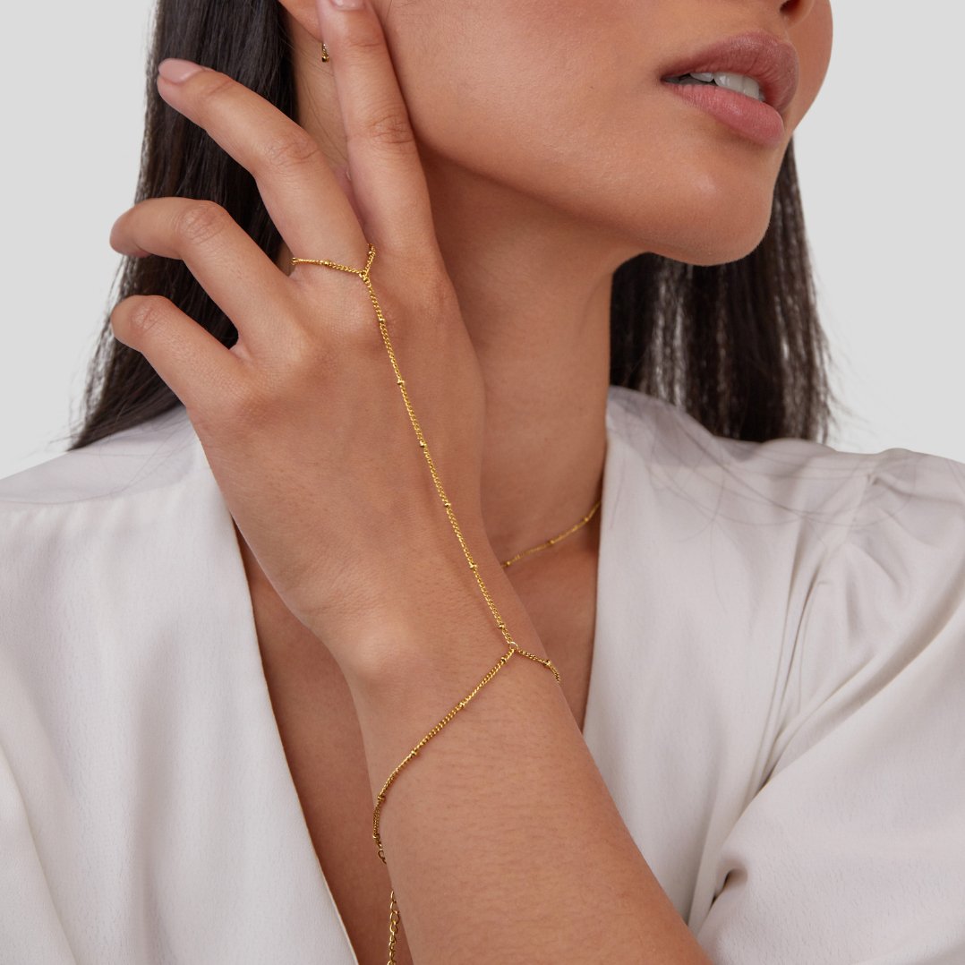 Brazalete de Cadena de Mano Chic