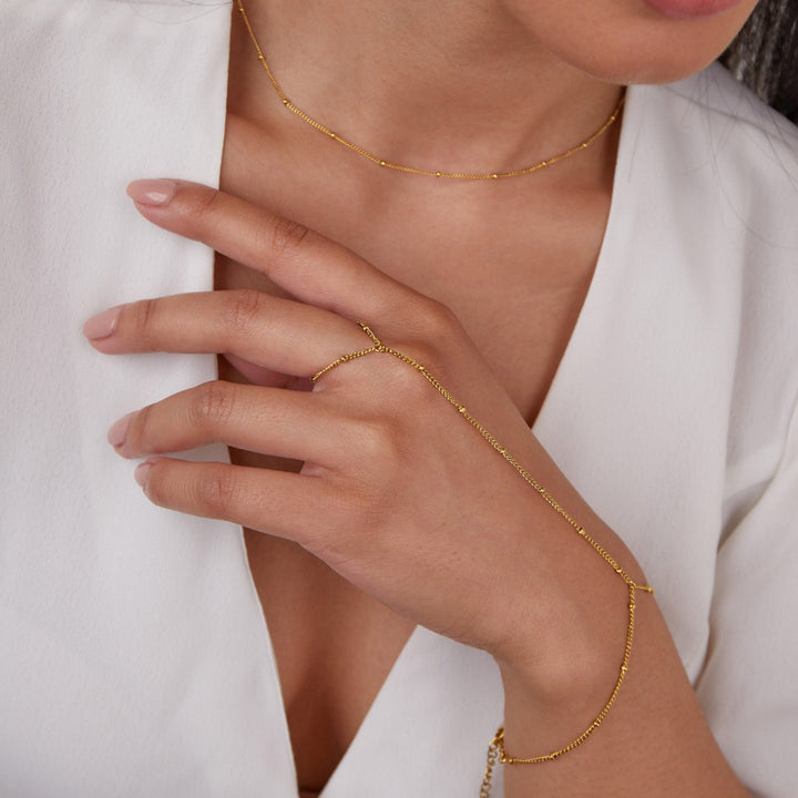 Brazalete de Cadena de Mano Chic