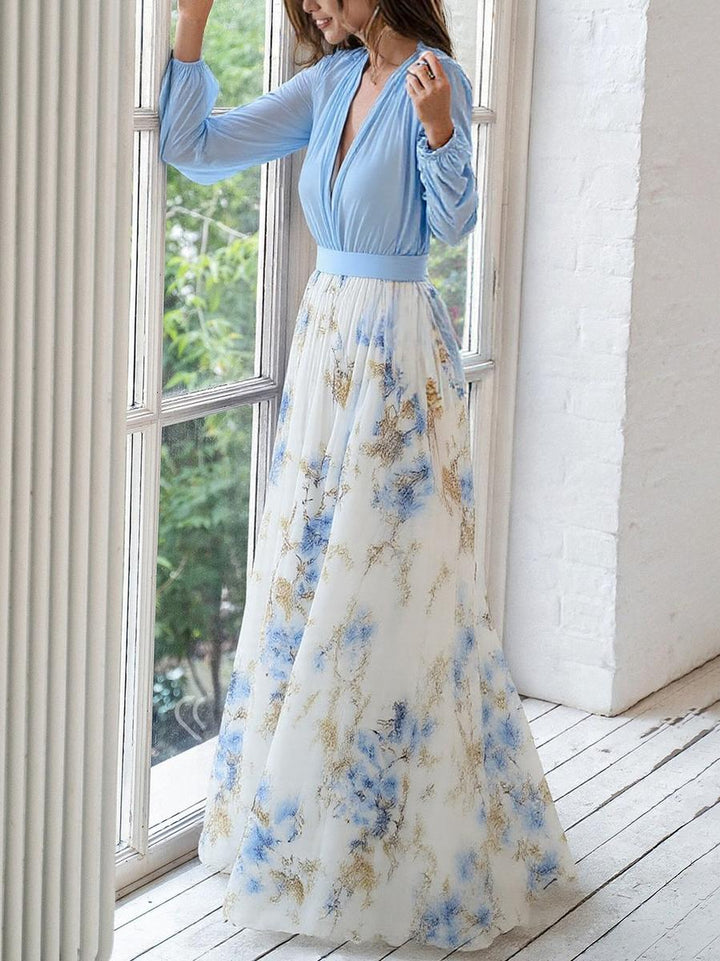 Audrey | Hermoso Vestido Maxi con Estampado Floral