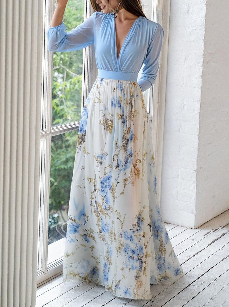 Audrey | Hermoso Vestido Maxi con Estampado Floral