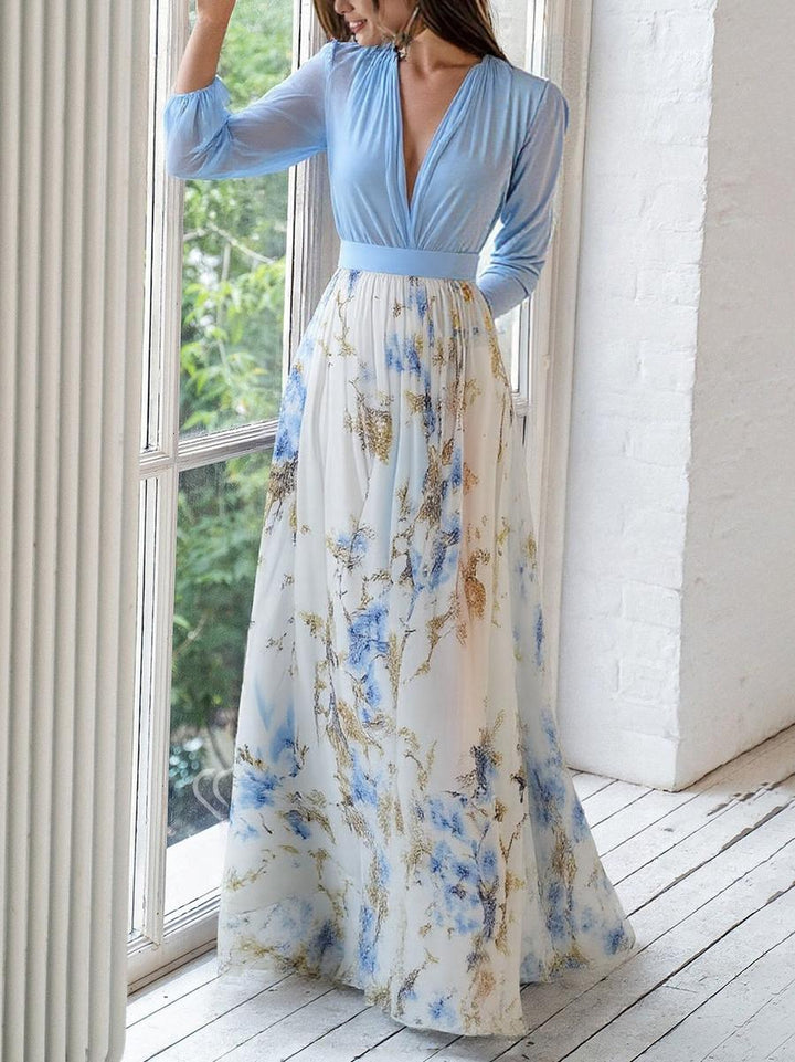 Audrey | Hermoso Vestido Maxi con Estampado Floral