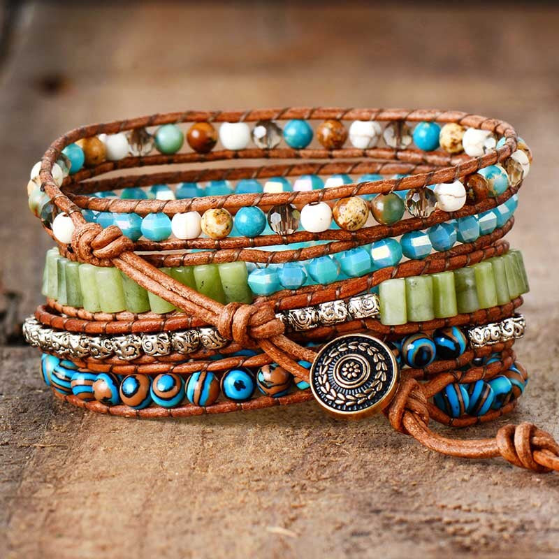 Pulsera de Protección de Amazonita Sanadora