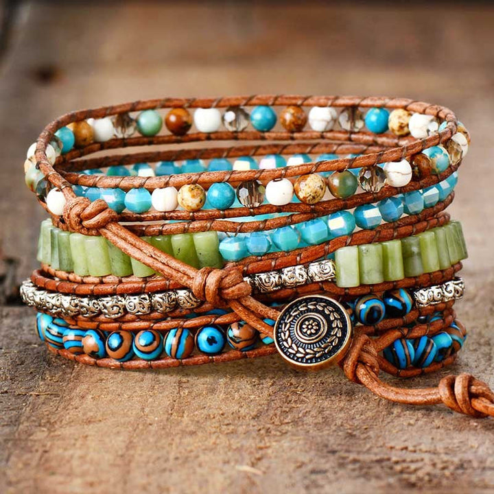 Pulsera de Protección de Amazonita Sanadora