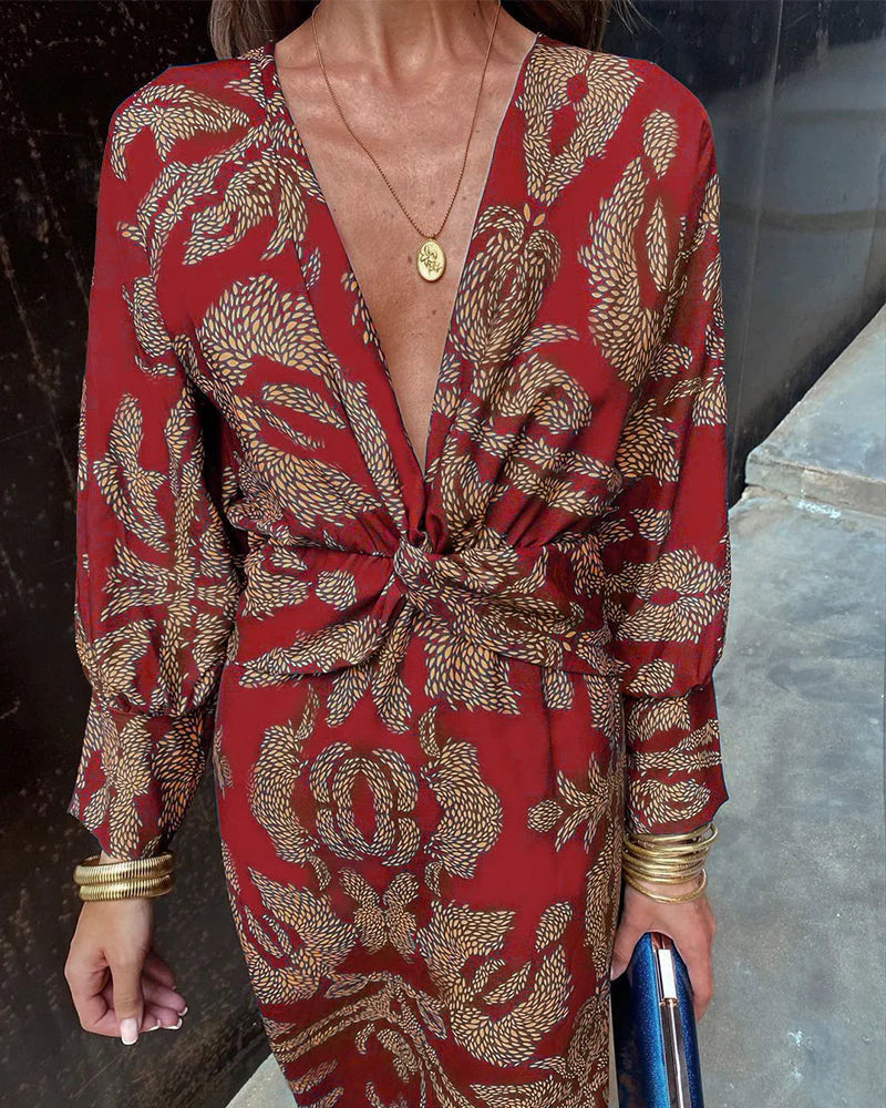 Colleen | Vestido elegante con estampado floral