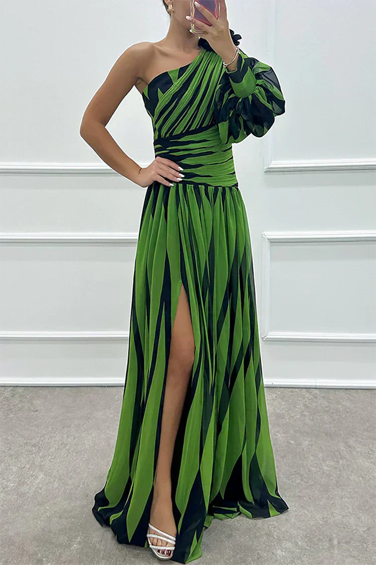 Shiloh | Vestido Largo Elegante a Rayas