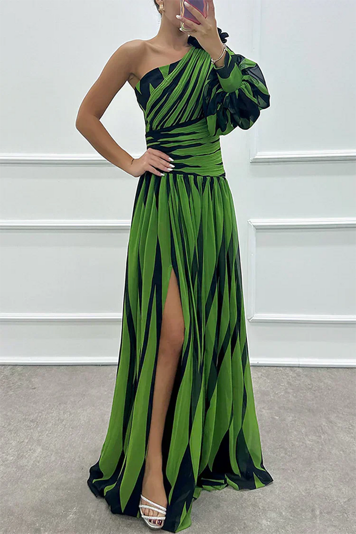 Shiloh | Vestido Largo Elegante a Rayas