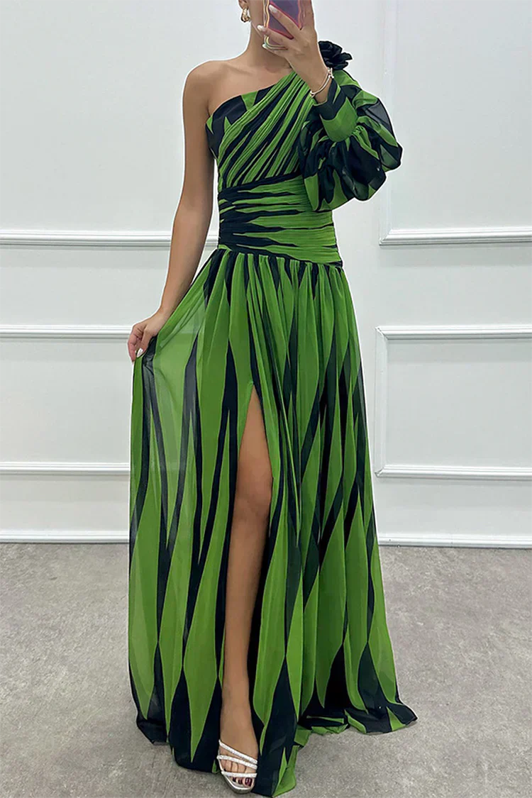 Shiloh | Vestido Largo Elegante a Rayas