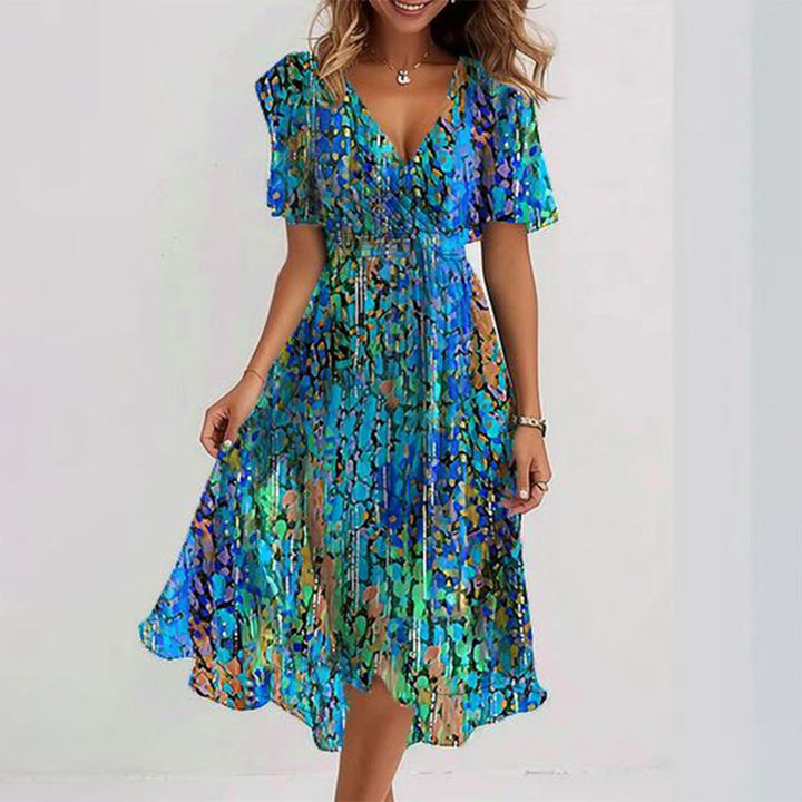 Sapphire | Vestido Midi Azul Fresco