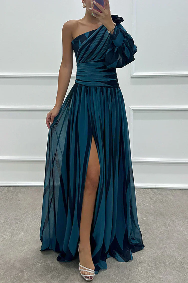 Shiloh | Vestido Largo Elegante a Rayas