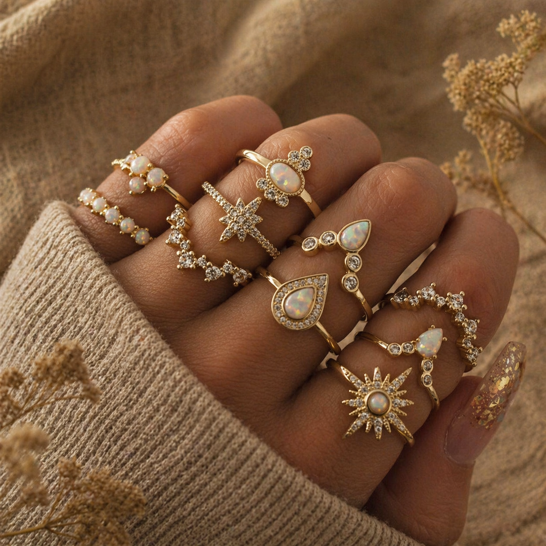 Paquete único con 8 a 12 anillos