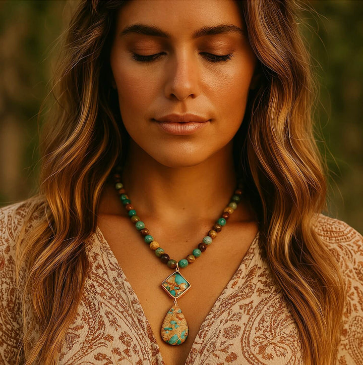 Collar Espiritual de Jaspe Intenso