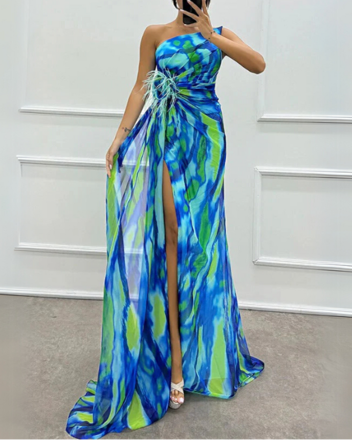 Sandra | Vestido Draped Vibrante