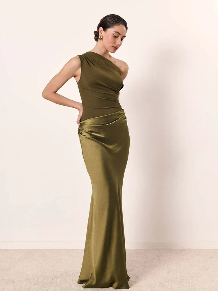 Ashley | Vestido Maxi con Culpabilidad en Satén