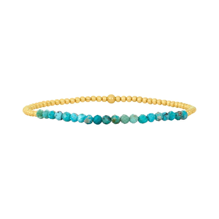 Pulsera Chic de Perlas de Oro y Turquesa