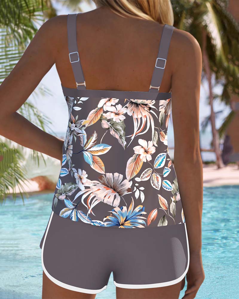 Imke | Tankini sin mangas con escote en U