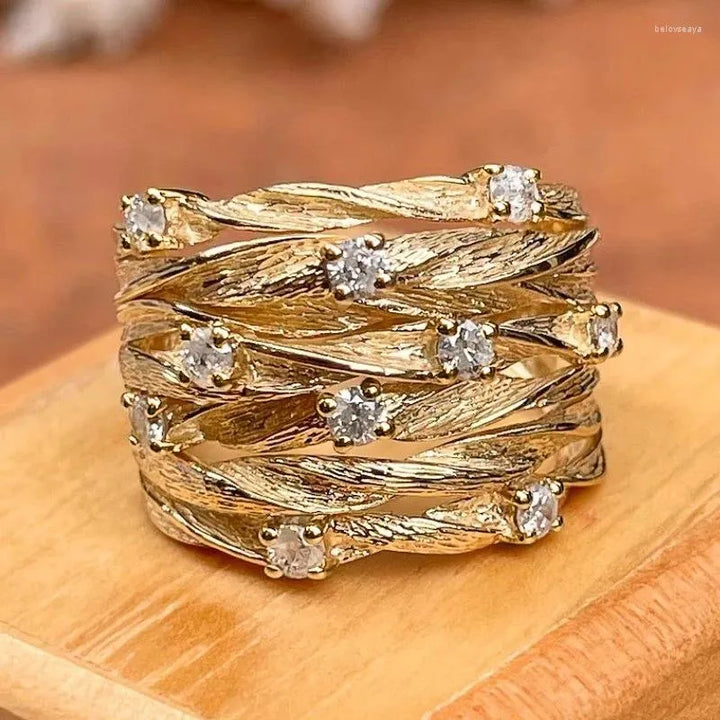 Anillo Boho Vintage Dorado