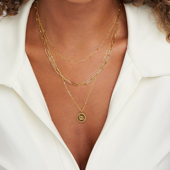 Collar Capas de Moneda Janie