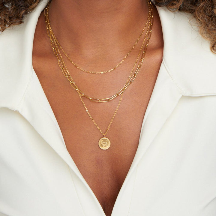 Collar Capas de Moneda Janie