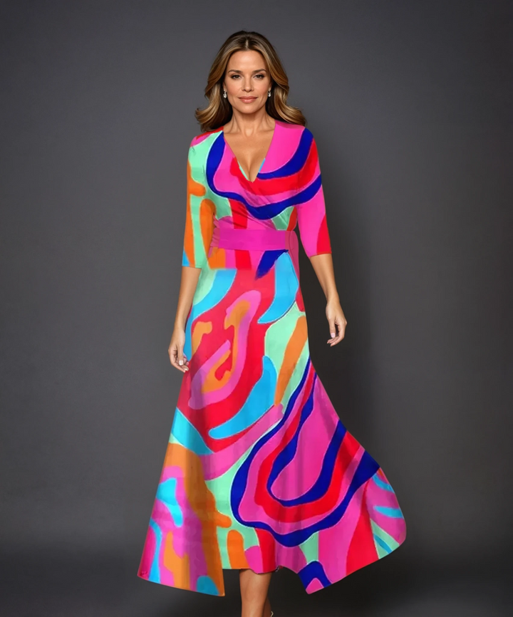 Patricia | Vestido Chic con Estampado Floral