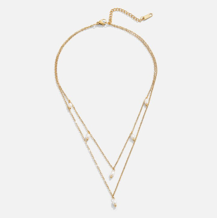Collar Capa con Gota de Perla Kay