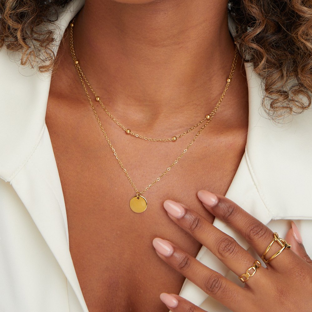 Collar de Disco en Capas