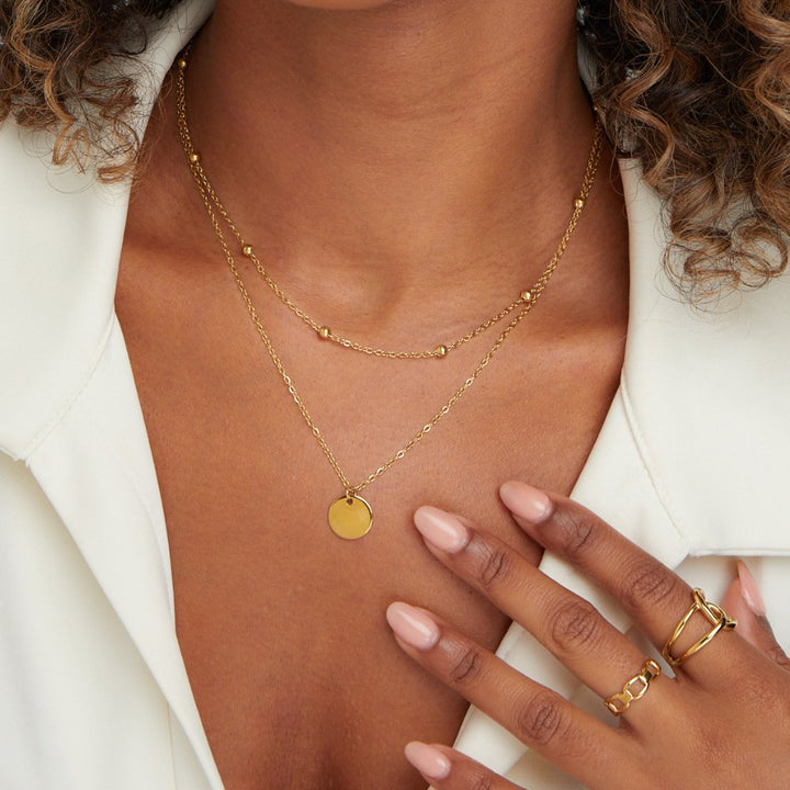 Collar de Disco en Capas