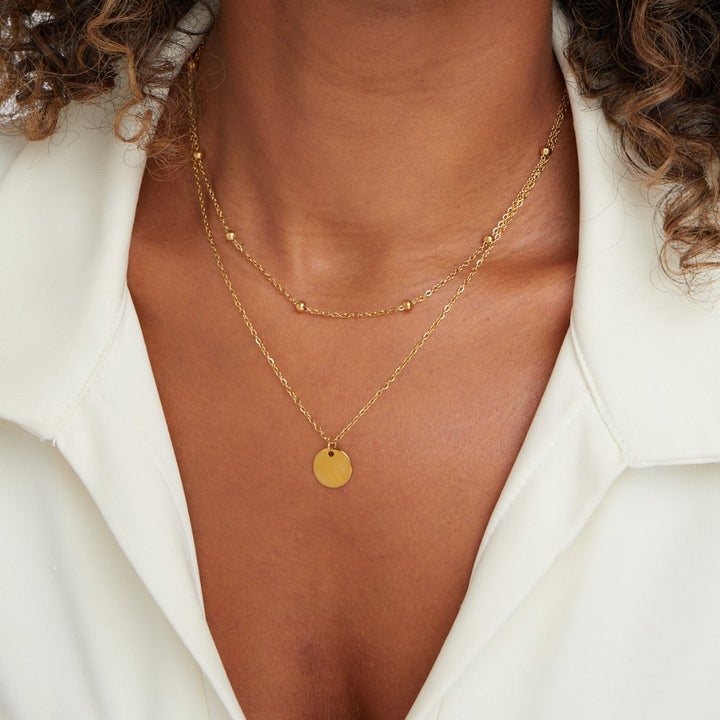 Collar de Disco en Capas