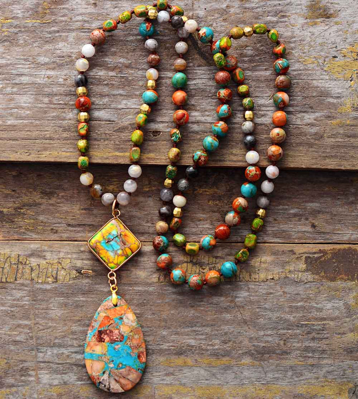 Collar Espiritual de Jaspe Intenso