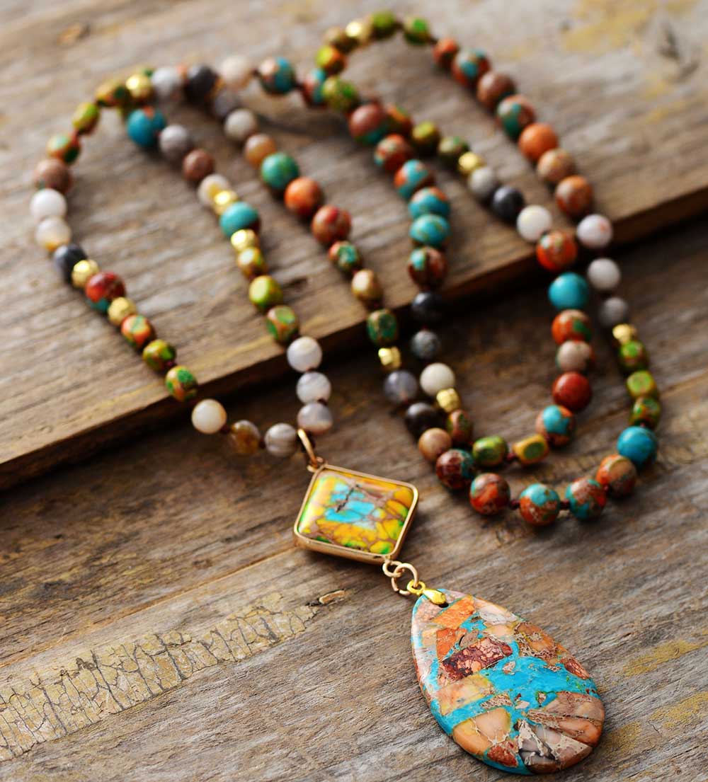 Collar Espiritual de Jaspe Intenso