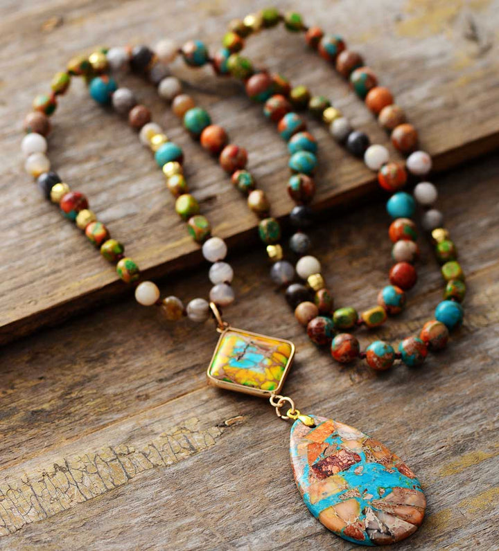Collar Espiritual de Jaspe Intenso