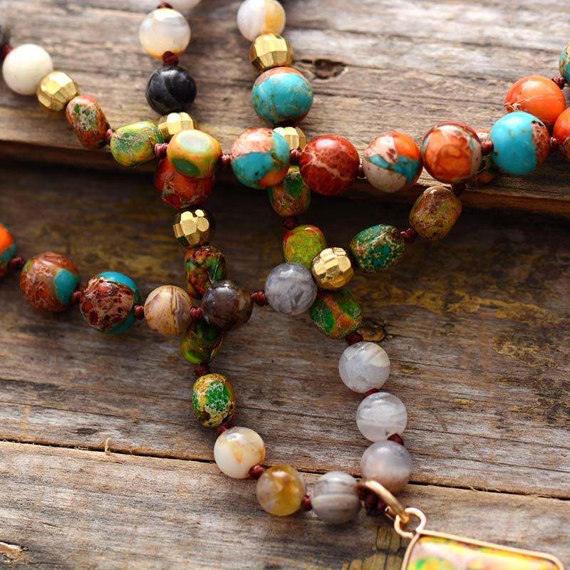 Collar Espiritual de Jaspe Intenso