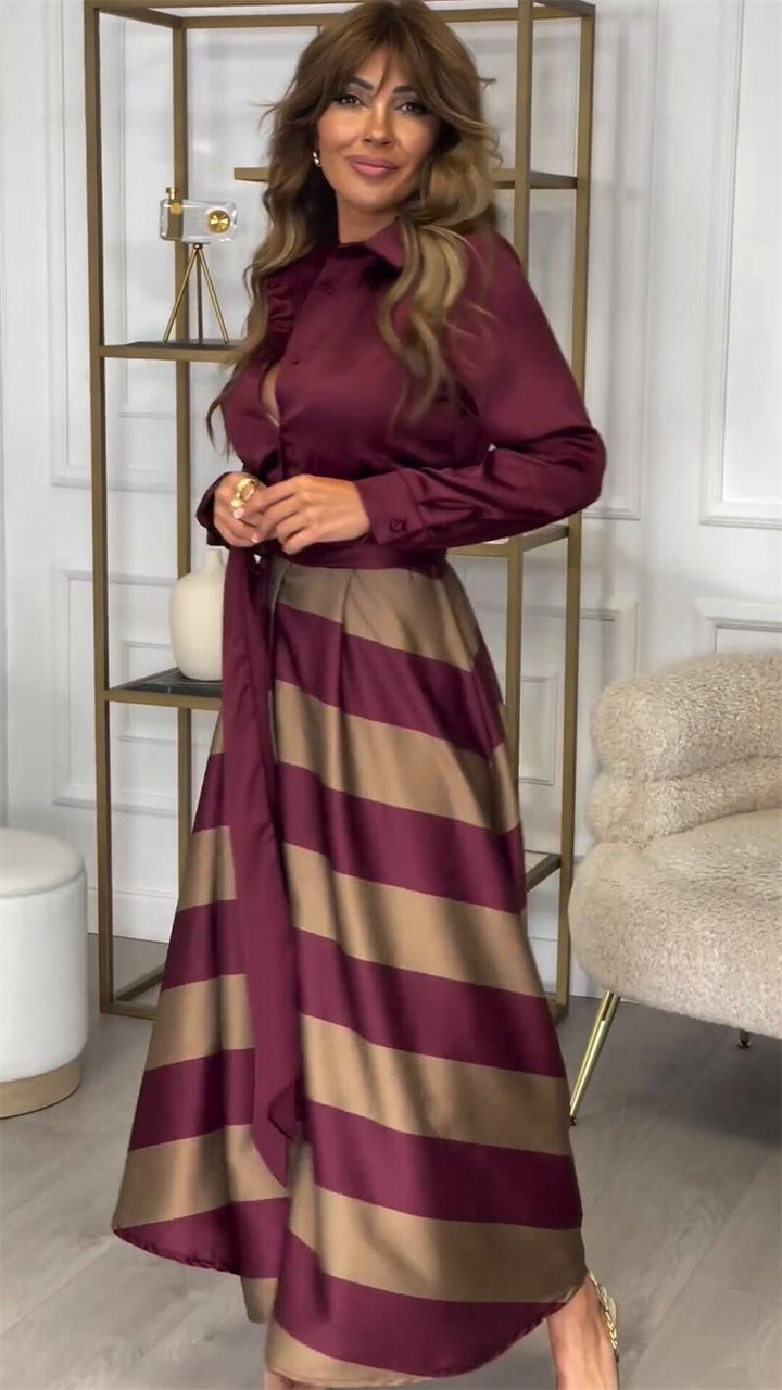 Diana | Vestido Maxi a Rayas