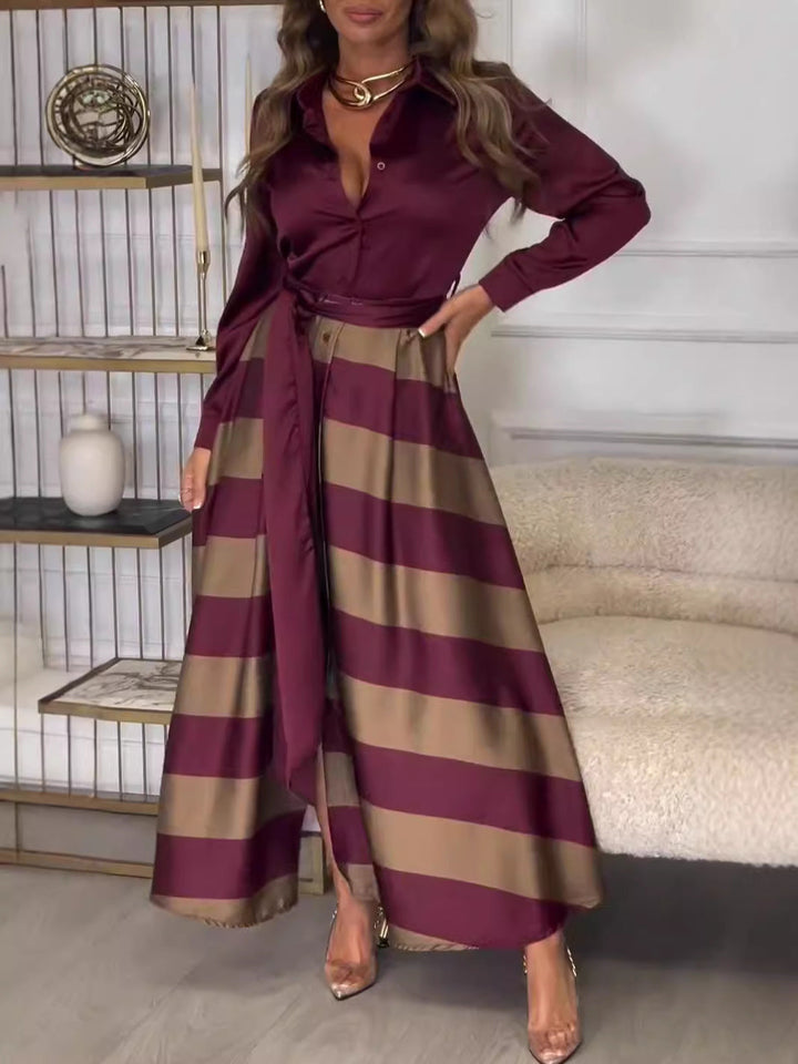 Diana | Vestido Maxi a Rayas