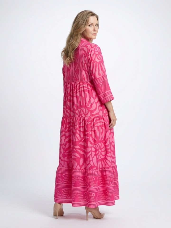 Marielle | Vestido Midi con Botones en el Frente