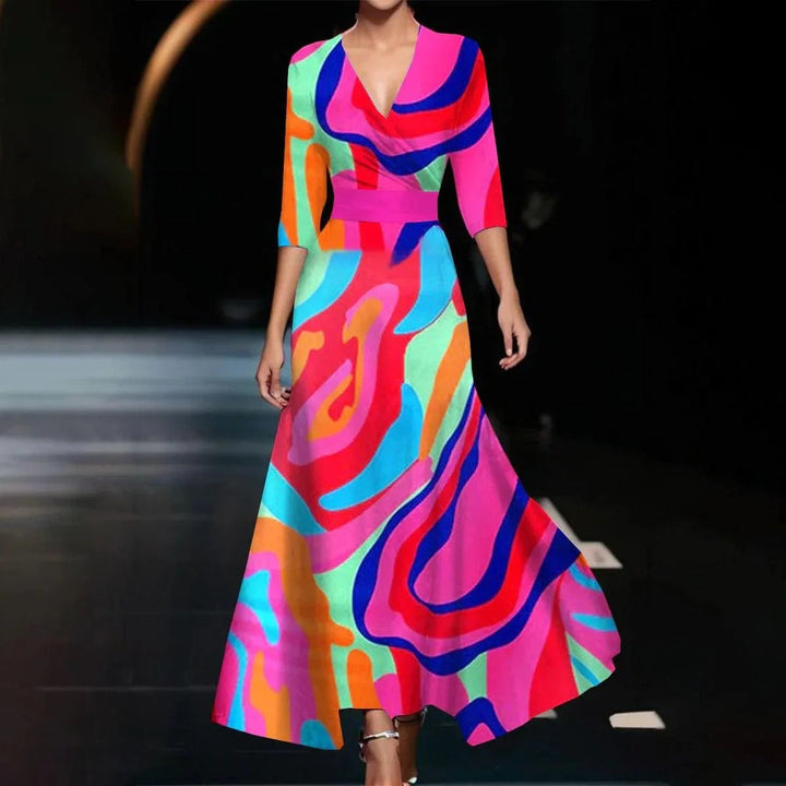 Patricia | Vestido Chic con Estampado Floral
